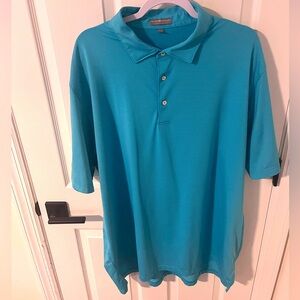 Peter Millar - Summer Comfort Golf Polo - XXL - Dark Aqua
